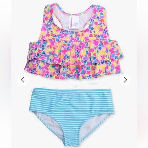 Ruffle Butts Tween Neon Flounce Bikini 10